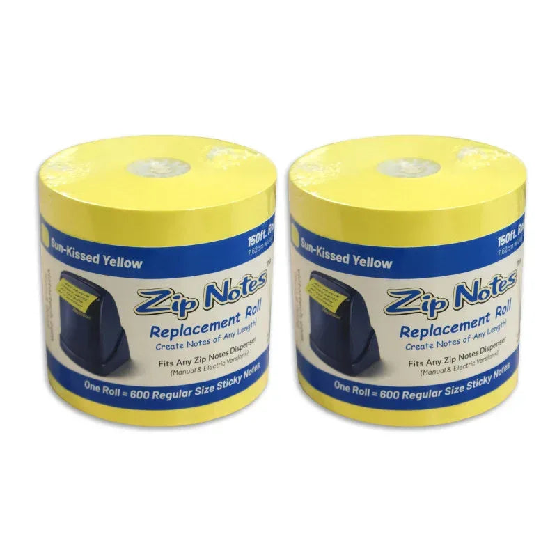 Zip Notes Refill Paper, Yellow, Pack of 2