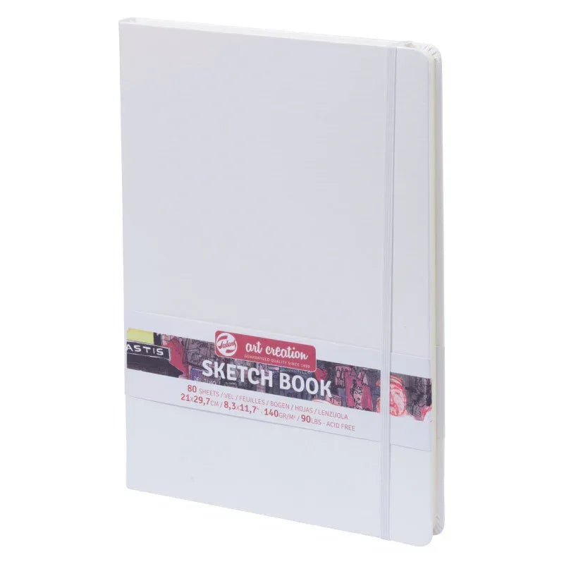 Sketchbook, 80 Sheets, 90lbs, White Cover, 8.3" x 11.7" (A4)