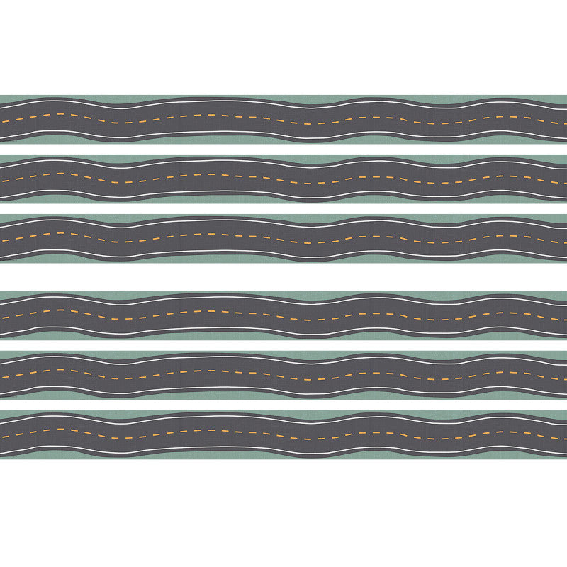 Road Trip Straight Border Trim, 35 Feet Per Pack, 6 Packs