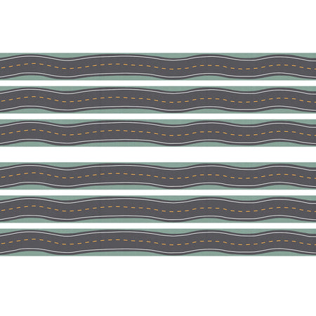 Road Trip Straight Border Trim, 35 Feet Per Pack, 6 Packs