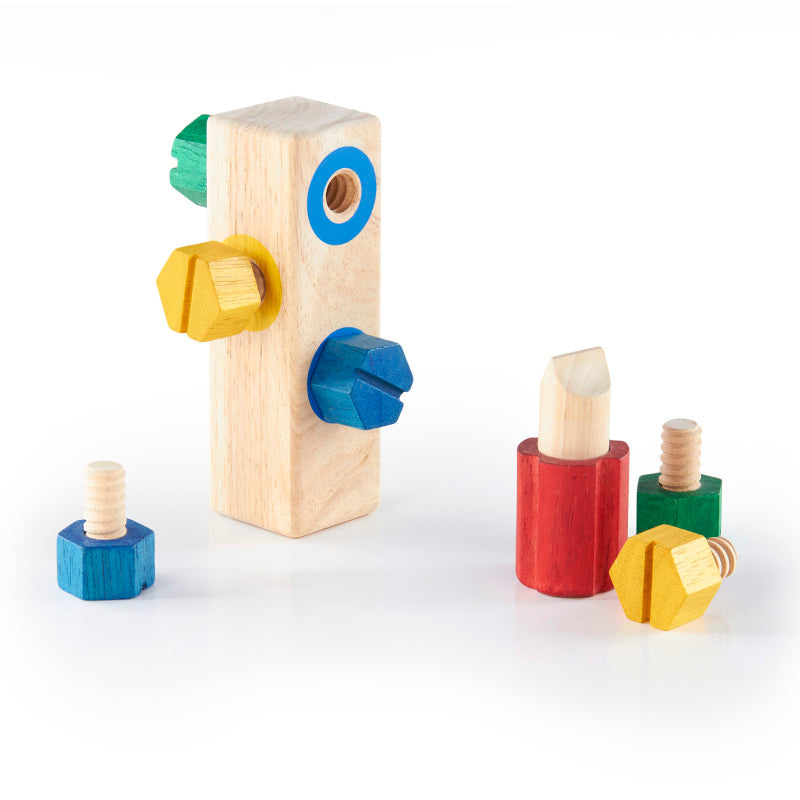 Screw Block&trade;, Fine Motor Skill Matching Toy, 8 Pieces