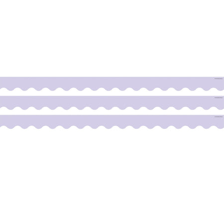 Lavender Scalloped Rolled Border Trim, 50 Feet, 3 Rolls