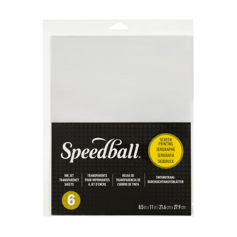 Speedball® 8.5" x 11" Screen Printing Ink Jet Transparency Sheets, 6ct.