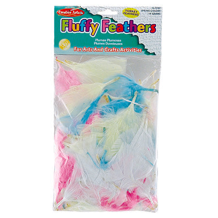 Craft Fluffy Feathers – (1/2oz/14grams) Spring Colors (63040)