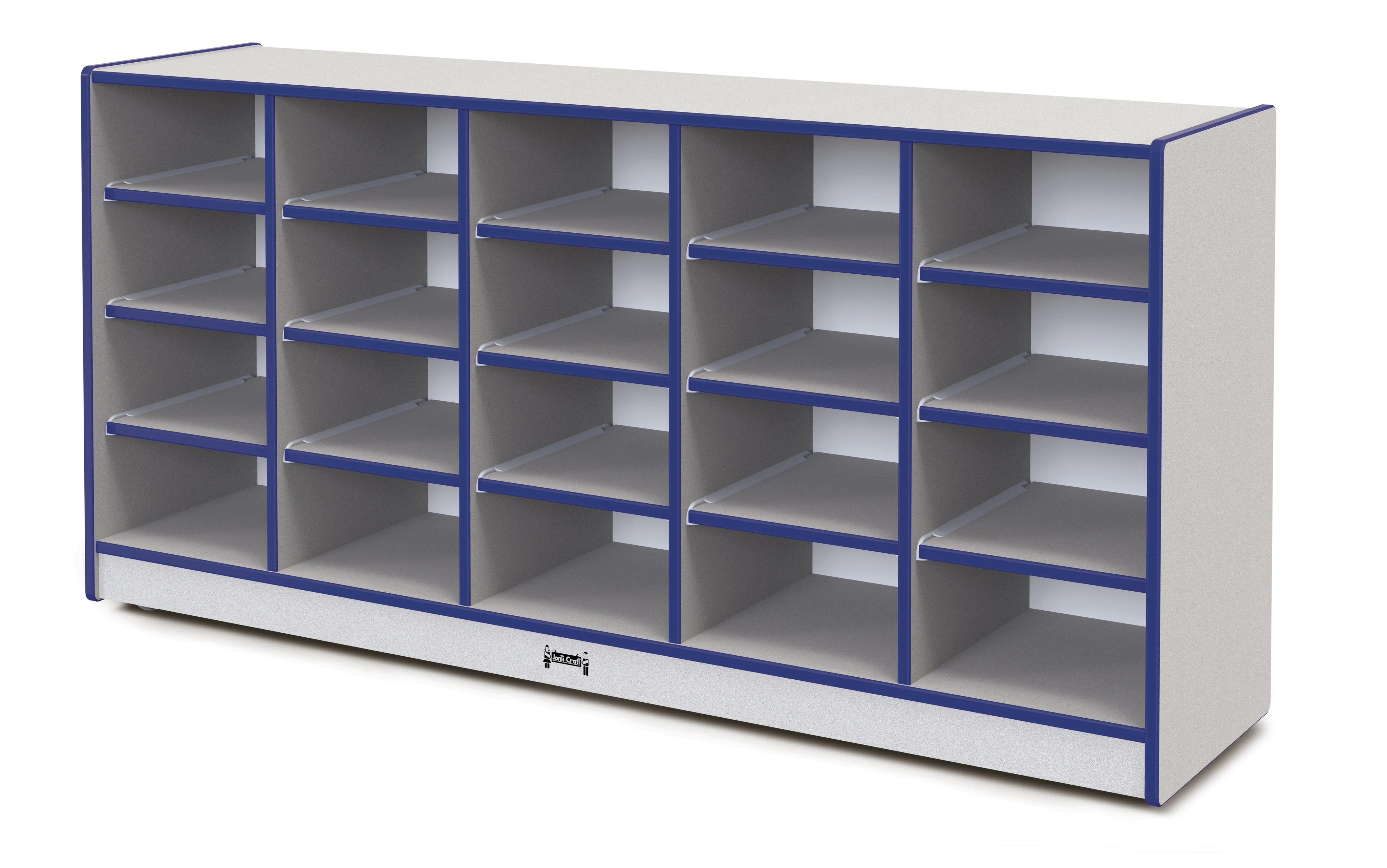 Rainbow Accents® 20 Tub Mobile Storage - with Tubs - Blue