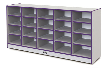 Rainbow Accents® 20 Tub Mobile Storage - without Tubs - Purple