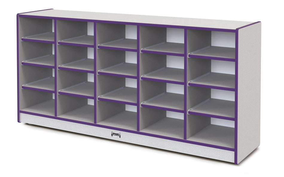 Rainbow Accents® 20 Tub Mobile Storage - without Tubs - Purple