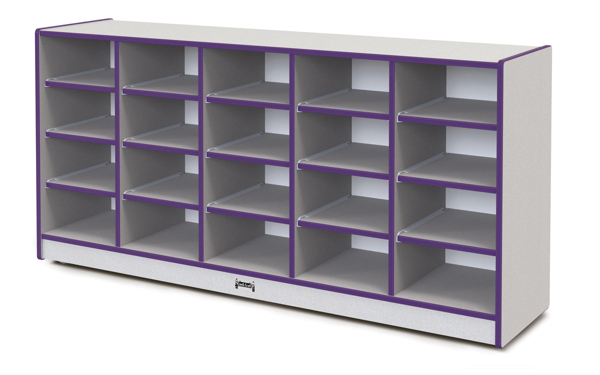 Rainbow Accents® 20 Tub Mobile Storage - with Tubs - Purple