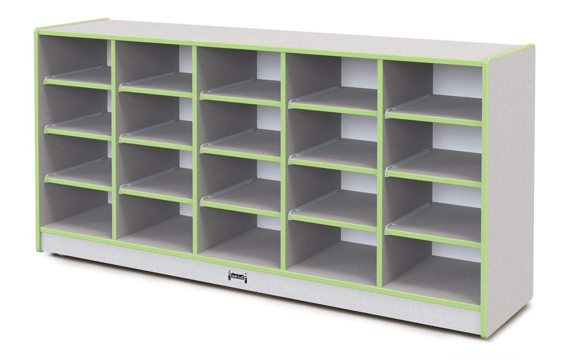 Rainbow Accents® 20 Tub Mobile Storage - without Tubs - Key Lime Green