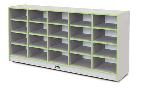 Rainbow Accents® 20 Tub Mobile Storage - with Tubs - Key Lime Green