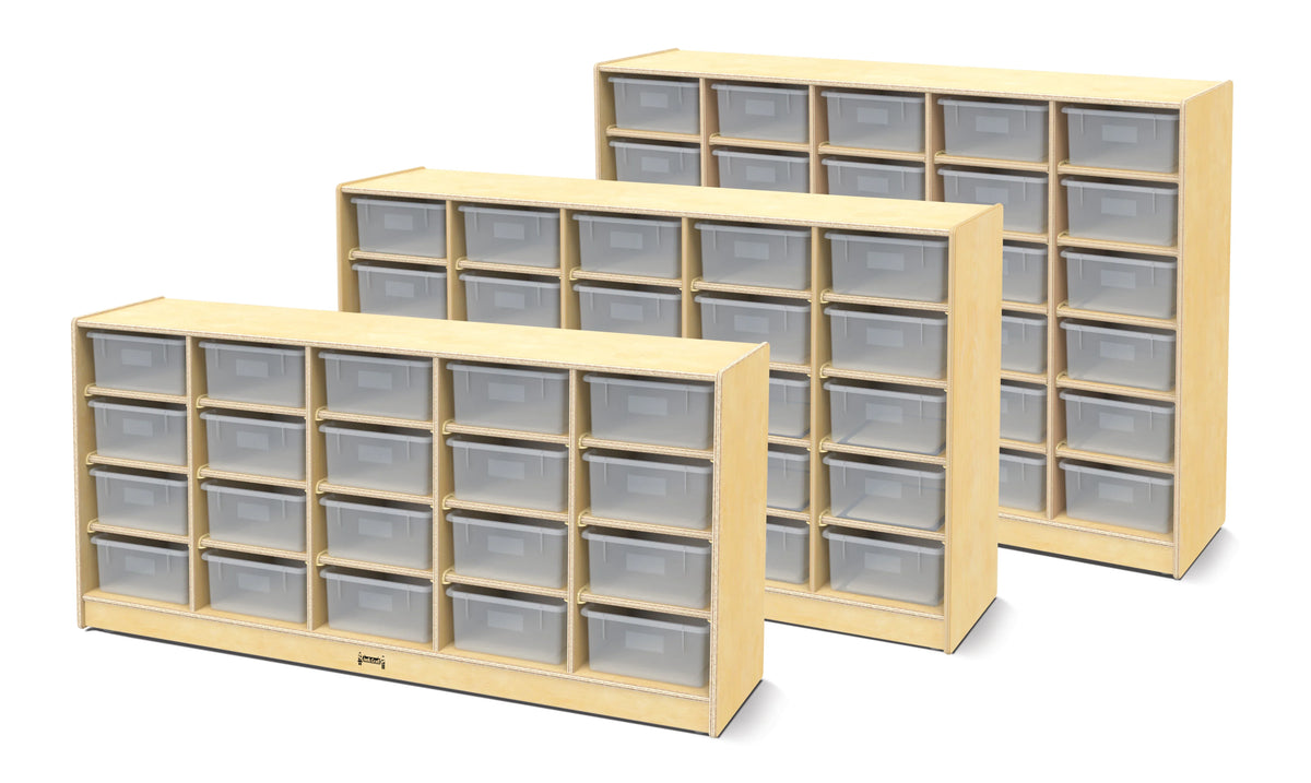 Jonti-Craft® 20 Tub Mobile Storage - with Clear Tubs