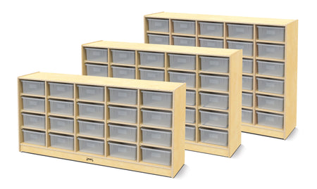 Jonti-Craft® 20 Tub Mobile Storage - with Clear Tubs