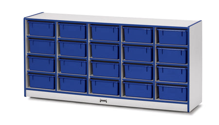 Rainbow Accents® 20 Tub Mobile Storage - with Tubs - Blue