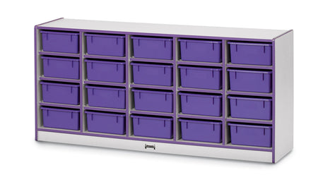 Rainbow Accents® 20 Tub Mobile Storage - without Tubs - Purple