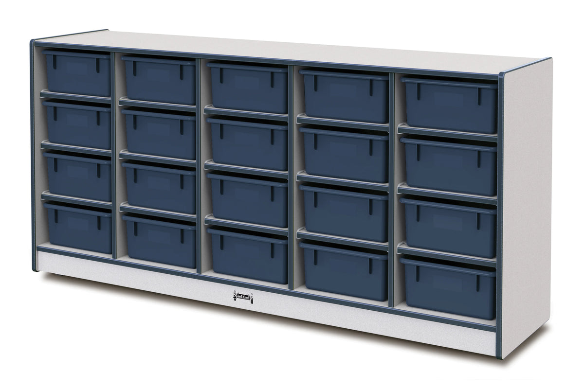 Rainbow Accents® 20 Tub Mobile Storage - without Tubs - Navy