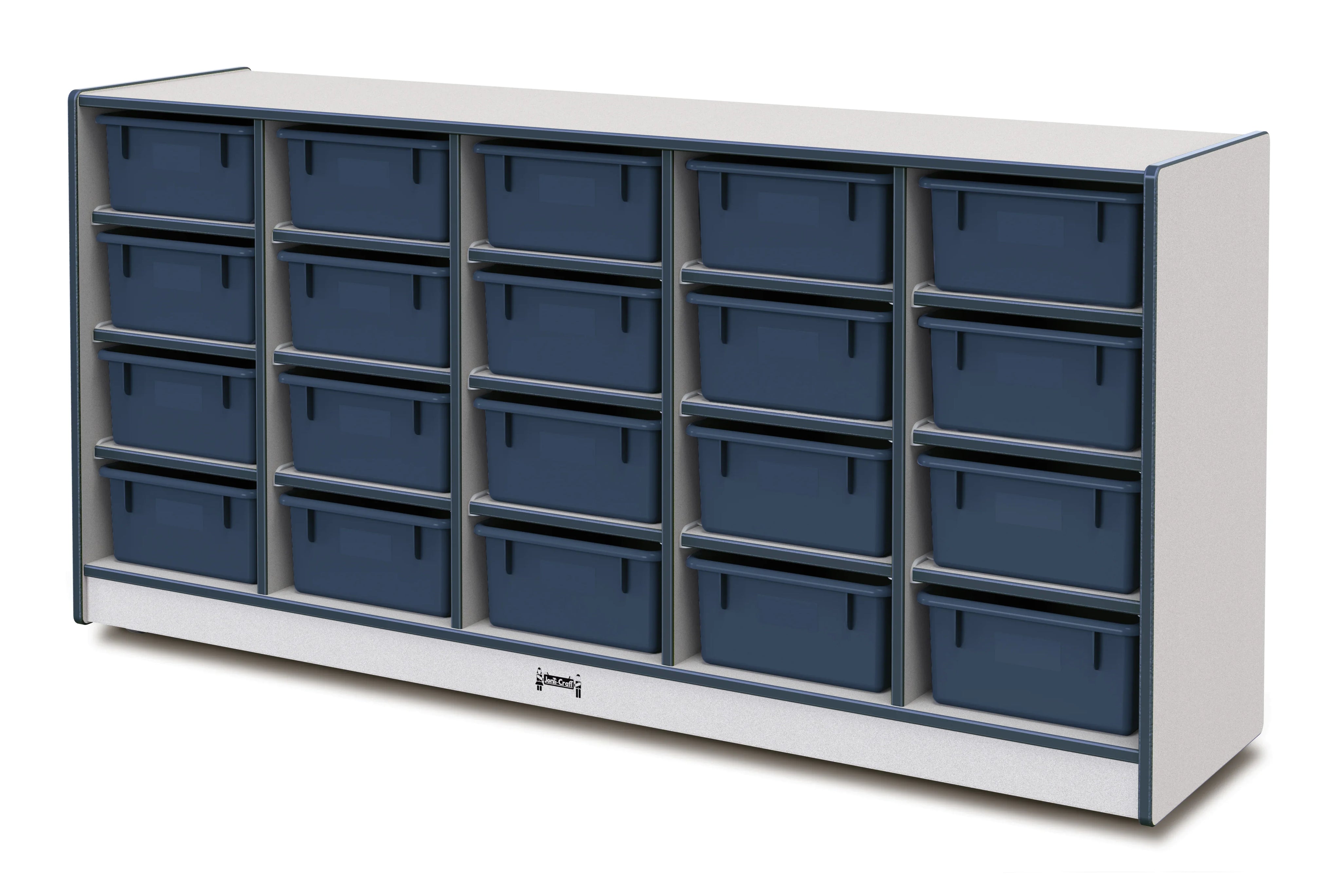 Rainbow Accents® 20 Tub Mobile Storage - with Tubs - Navy