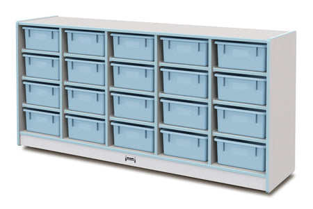 Rainbow Accents® 20 Tub Mobile Storage - without Tubs - Coastal Blue