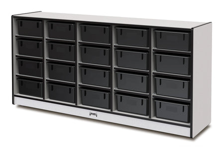 Rainbow Accents® 20 Tub Mobile Storage - without Tubs - Black