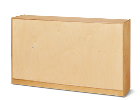 Jonti-Craft® 30 Cubbie-Tray Mobile Storage - with Clear Trays - Plywood Back