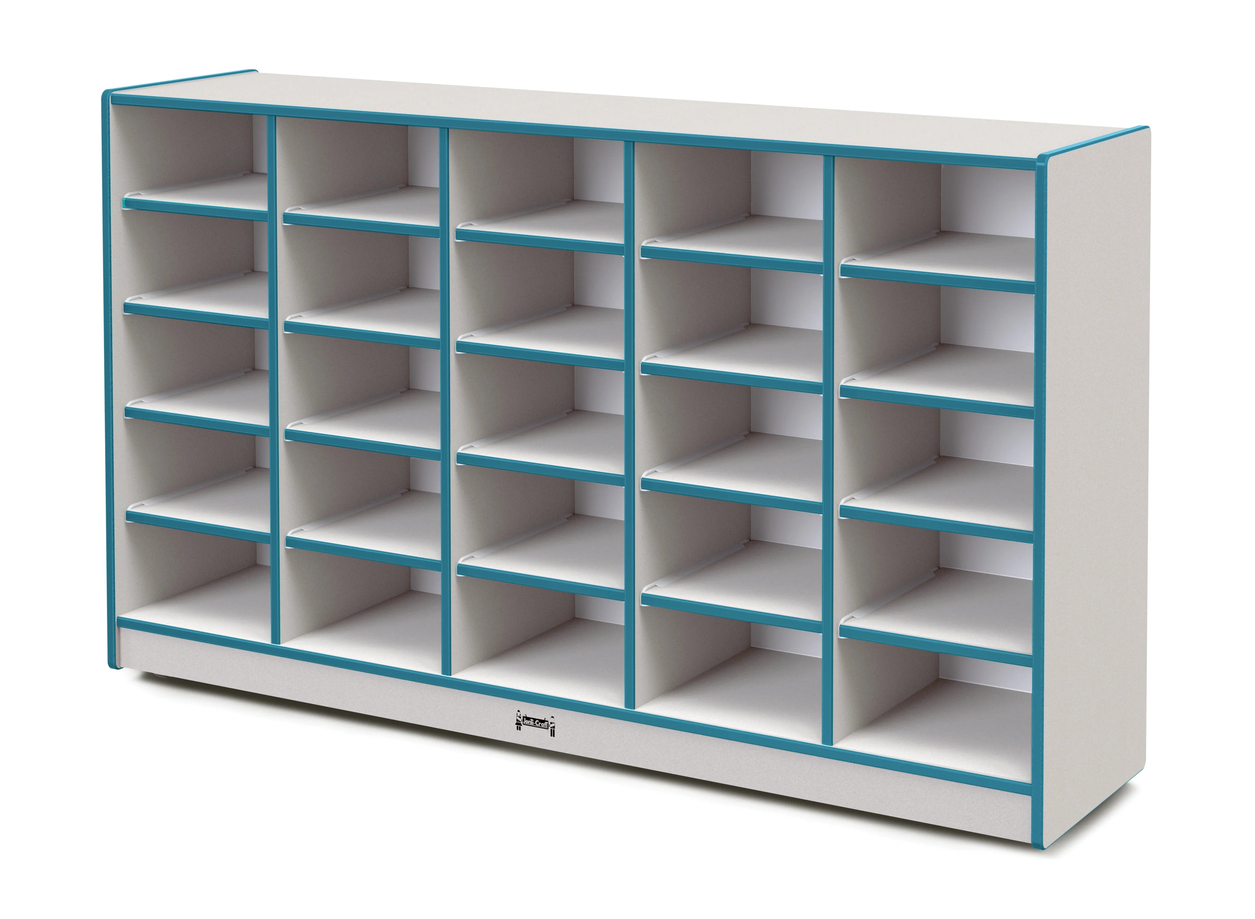 Rainbow Accents® 25 Tub Mobile Storage - with Tubs - Teal