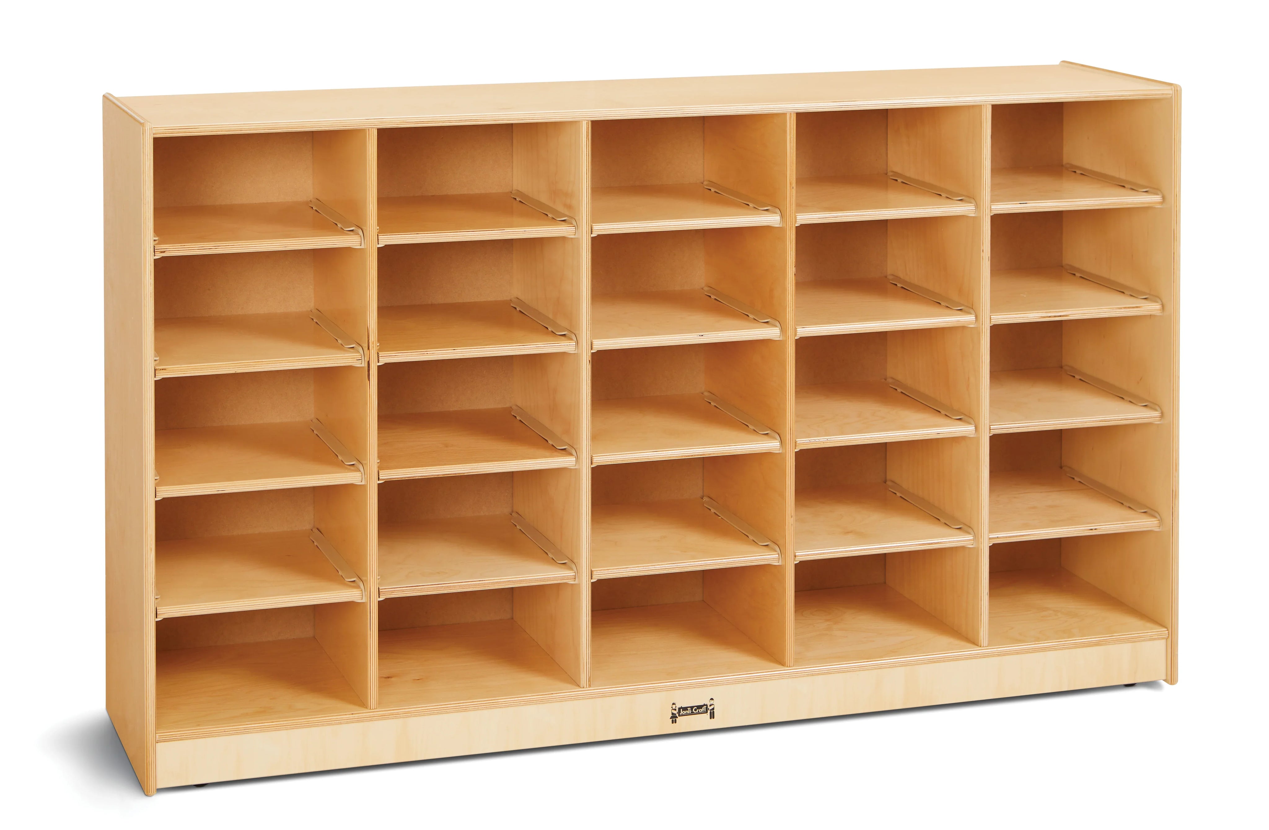 Jonti-Craft® 25 Tub Mobile Storage - without Tubs - Plywood Back