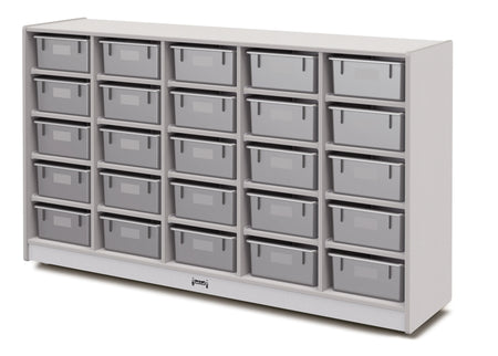 Rainbow Accents® 25 Tub Mobile Storage - without Tubs - Gray