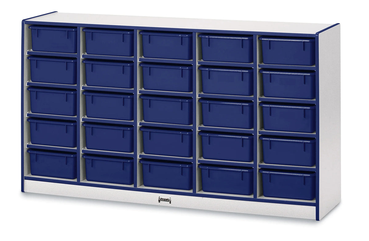Rainbow Accents® 25 Tub Mobile Storage - without Tubs - Blue