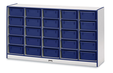 Rainbow Accents® 25 Tub Mobile Storage - without Tubs - Blue
