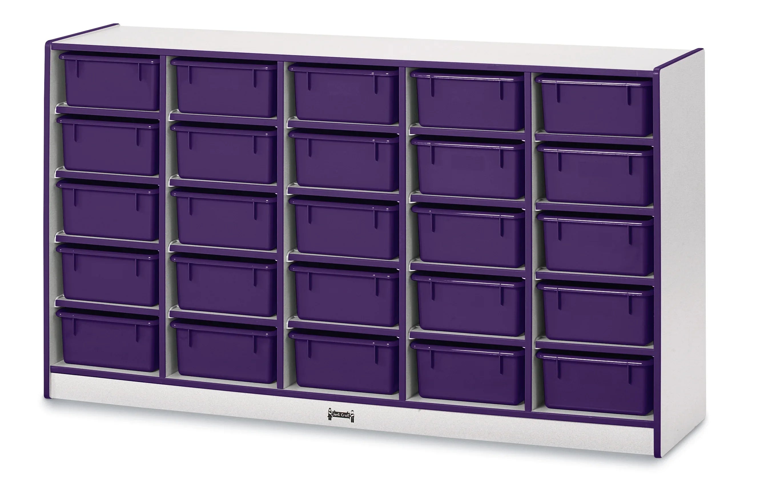 Rainbow Accents® 25 Tub Mobile Storage - without Tubs - Purple