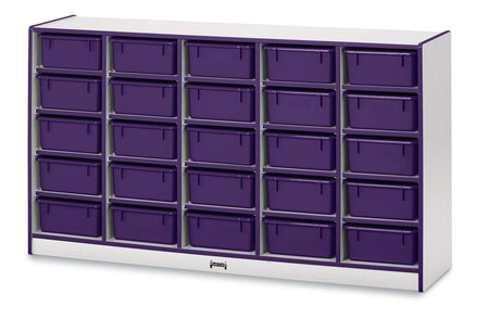 Rainbow Accents® 25 Tub Mobile Storage - with Tubs - Purple