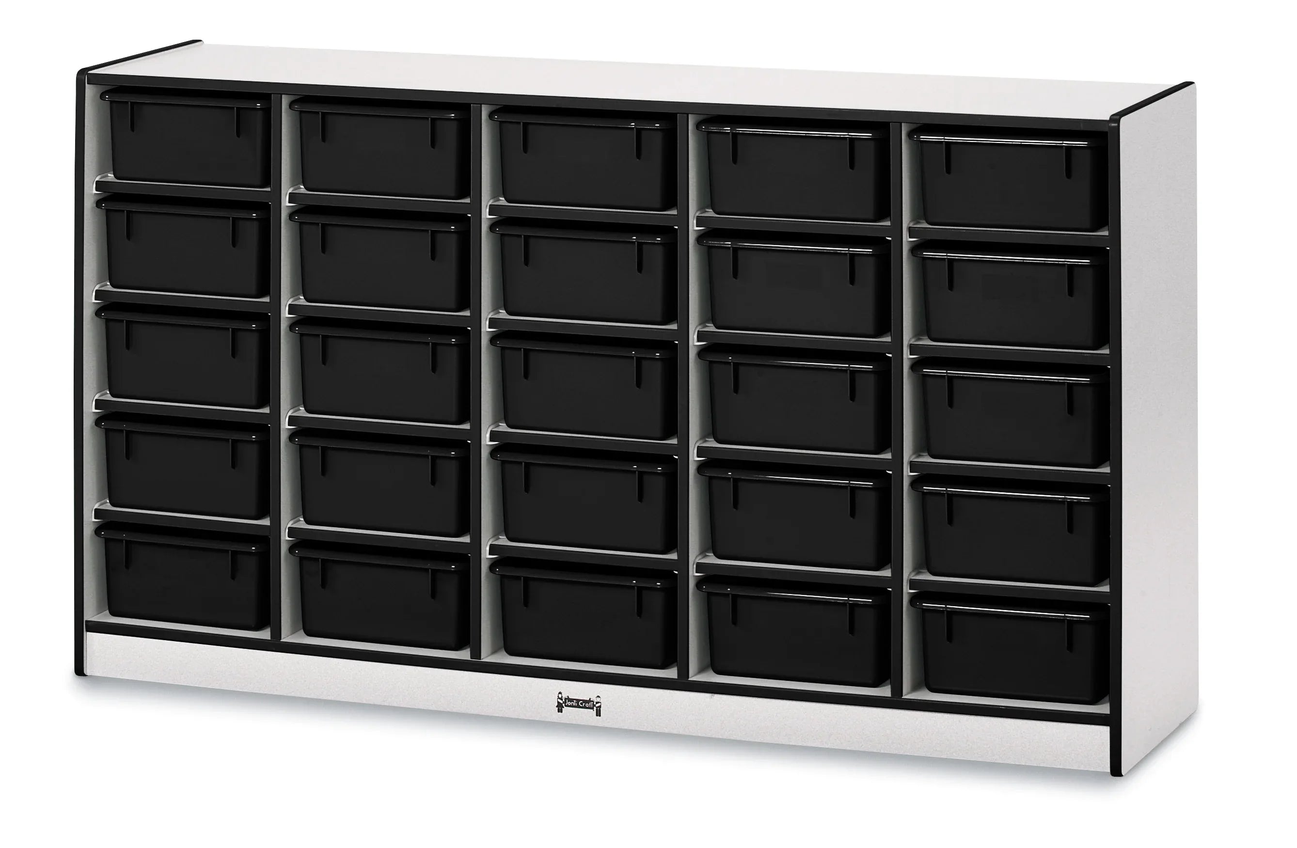 Rainbow Accents® 25 Tub Mobile Storage - without Tubs - Black