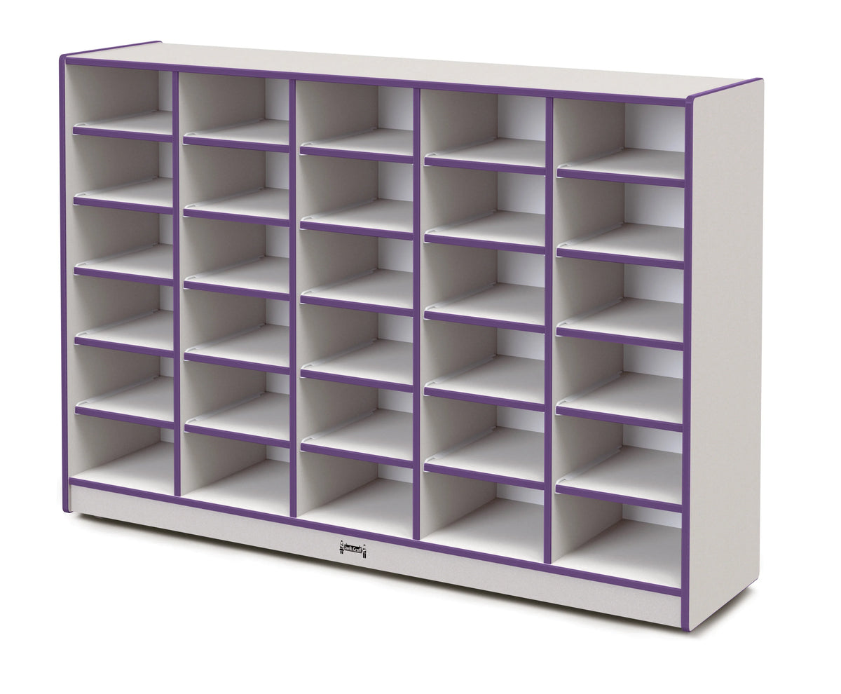 Rainbow Accents® 30 Tub Mobile Storage - without Tubs - Purple