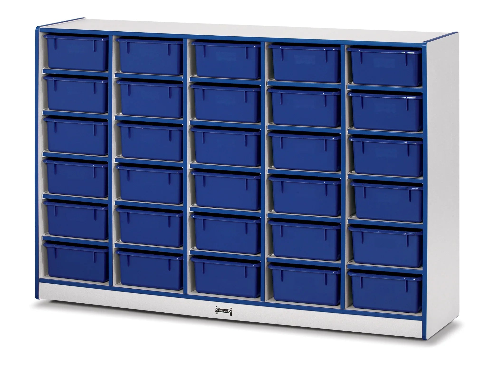 Rainbow Accents® 30 Tub Mobile Storage - with Tubs - Blue