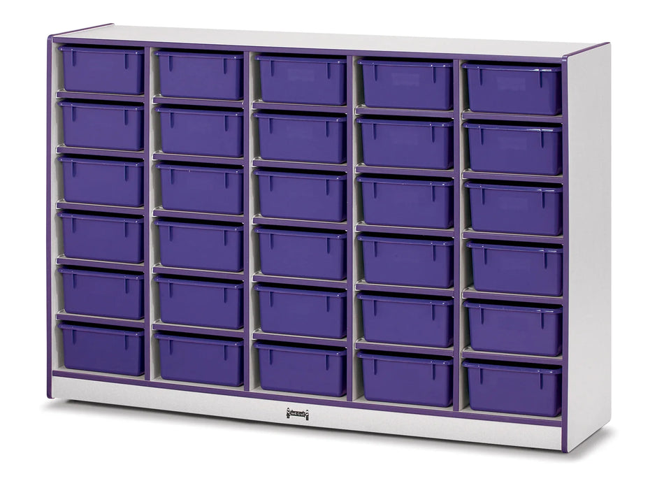 Rainbow Accents® 30 Tub Mobile Storage - with Tubs - Purple