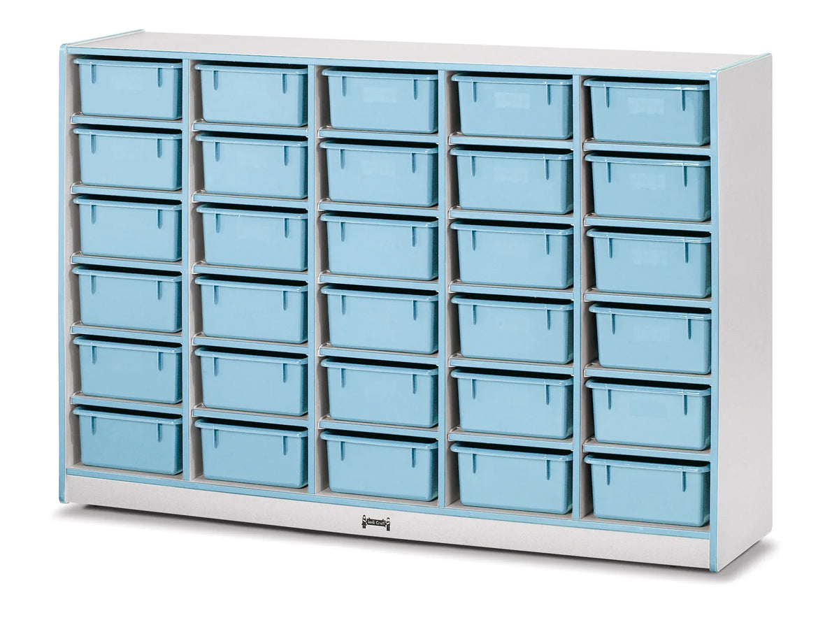 Rainbow Accents® 30 Tub Mobile Storage - without Tubs - Coastal Blue