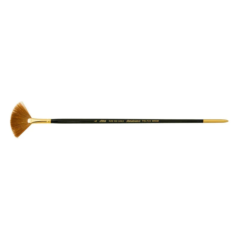 Renaissance&reg; Fan Blender Brush, Long Handle, Size 4