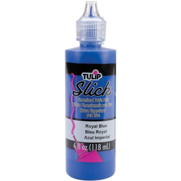 Tulip Dimensional Fabric Paint Slick 4 oz. Bottle Royal Blue