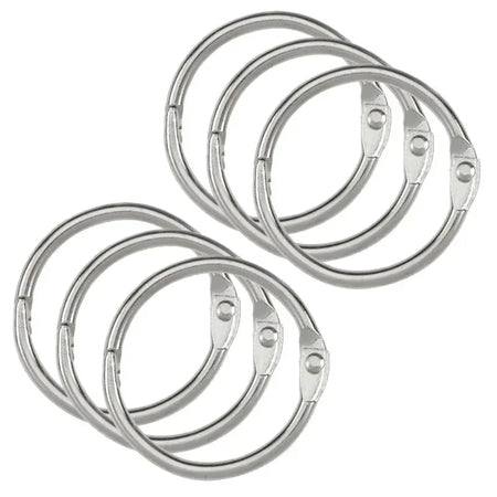 Binder Rings, 1.5", 6 Per Pack, 6 Packs