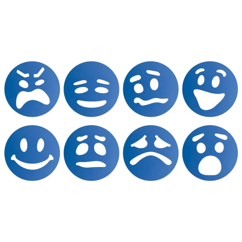 Emotion Token Stencils, Pack of 8