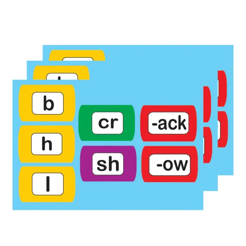 Die-Cut Magnetic Foam Word Chunking, 100 Pieces Per Pack, 3 Packs