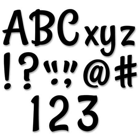 Stylish Black 4" Designer Letters, 235/Pack
