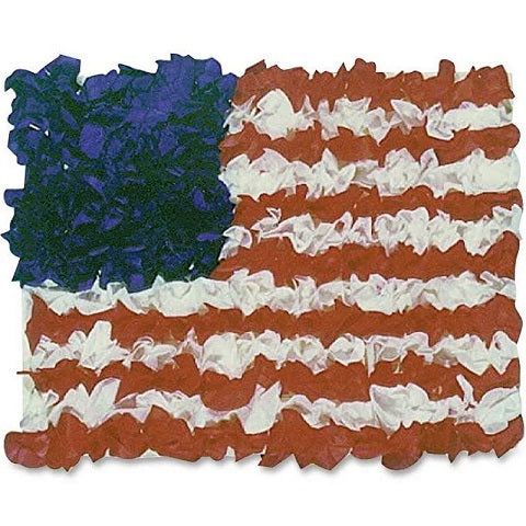 Hygloss American 30 Flag Tissue Craft Kit, item - 40004