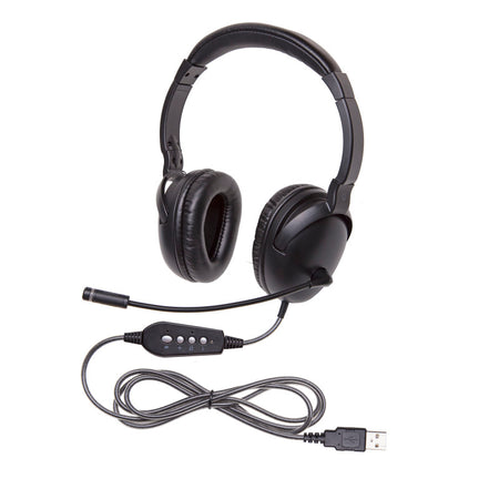 NeoTech&trade; Plus Series Headphone with Mic & USB Plug