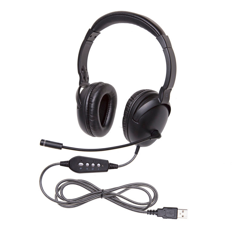 NeoTech&trade; Plus Series Headphone with Mic & USB Plug