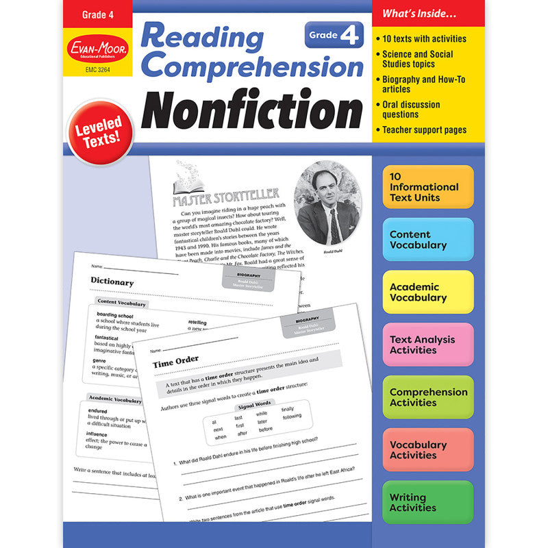 Reading Comprehension: Nonfiction, Grade 4