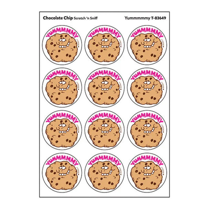 Yummmmmy/Chocolate Chip scent Retro Scratch 'n Sniff Stinky Stickers&reg;, 24 ct.