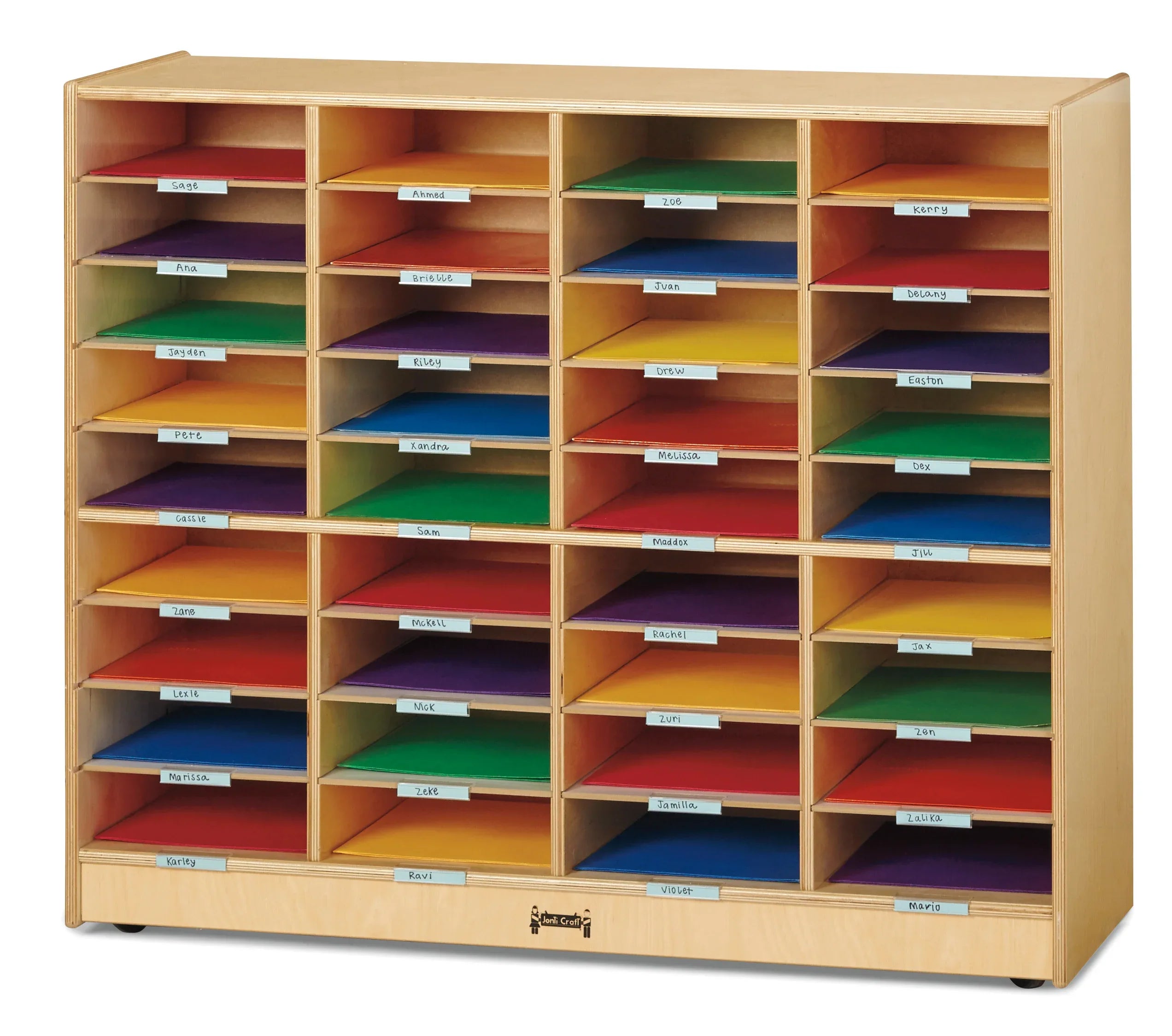 Jonti-Craft® Mobile Mailbox Organizer - Magnetic Write-n-Wipe Back