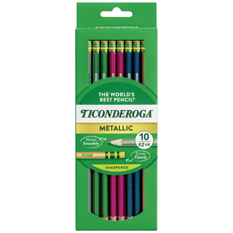 Metallic #2 HB Pencils, 10 Count