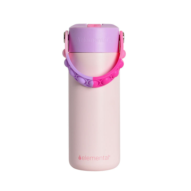 18oz Core Pop Bottle - Blush Pink Tie Dye