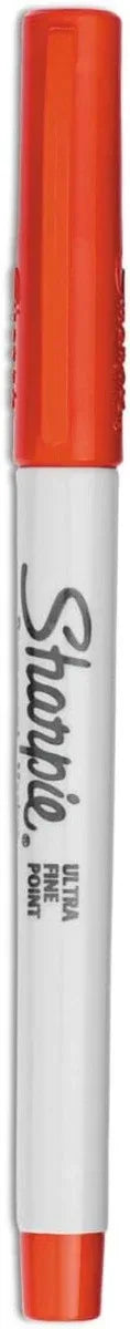 Sharpie Permanent Markers, Ultra Fine Point, Red, 37002
